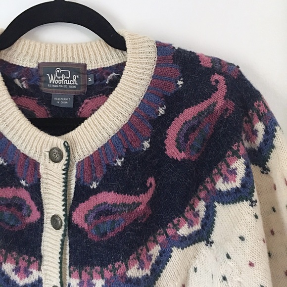 Woolrich Sweaters - VTG WOOLRICH wool & mohair button down cardigan